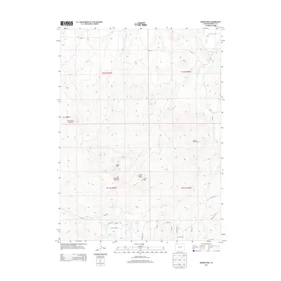2013 Map of Bakers Peak, 2013 Print