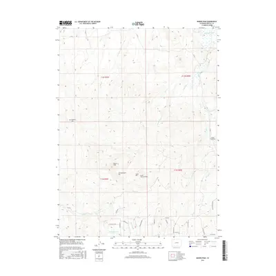 2016 Map of Bakers Peak, 2016 Print