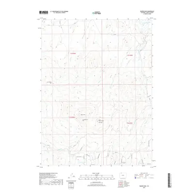 2019 Map of Bakers Peak, 2019 Print