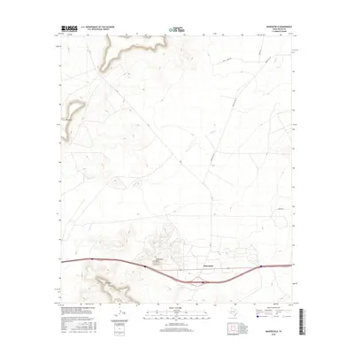 2016 Map of Bakersfield, 2016 Print