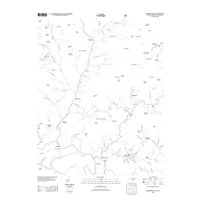 2013 Map of Bakersville, 2013 Print