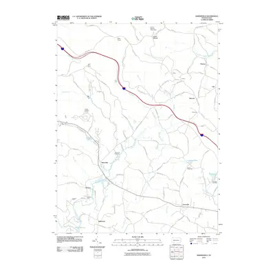 2010 Map of Bakersville, 2010 Print