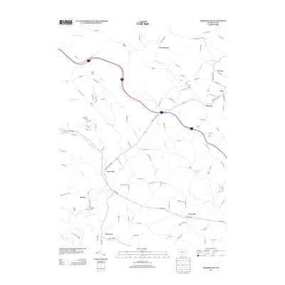 2013 Map of Bakersville, 2013 Print