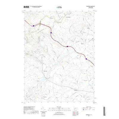 2019 Map of Bakersville, 2019 Print