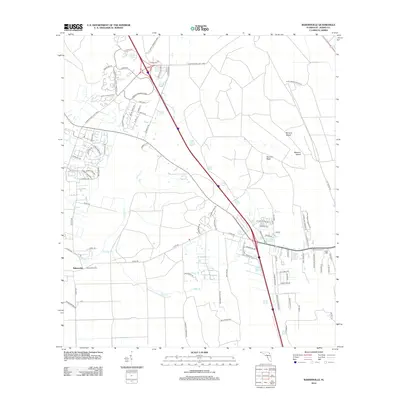 2012 Map of Bakersville, 2012 Print