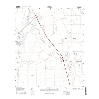 2015 Map of Bakersville, 2015 Print