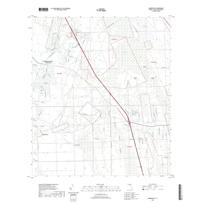 2018 Map of Bakersville, 2018 Print