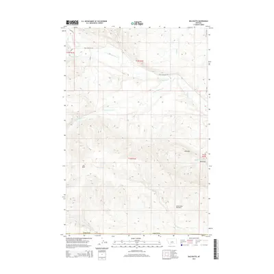 2014 Map of Bald Butte, 2014 Print