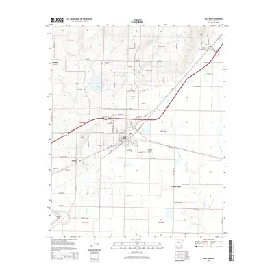 2014 Map of Bald Knob, 2014 Print