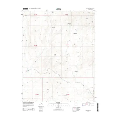 2014 Map of Bald Knoll, 2014 Print