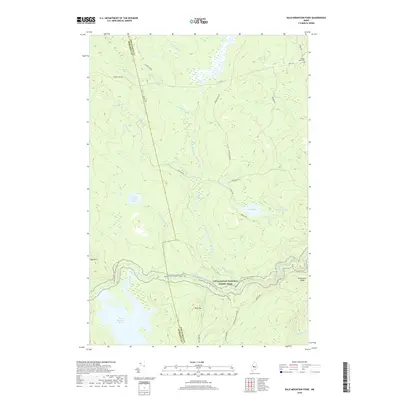 2018 Map of Bald Mountain Pond, 2018 Print