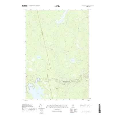 2021 Map of Bald Mountain Pond, 2021 Print