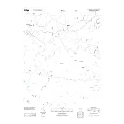 2013 Map of Bald River Falls, 2013 Print