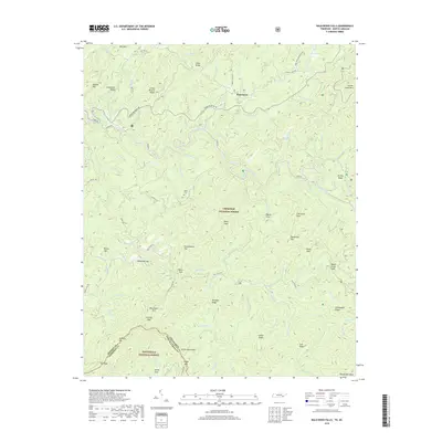 2019 Map of Bald River Falls, 2019 Print