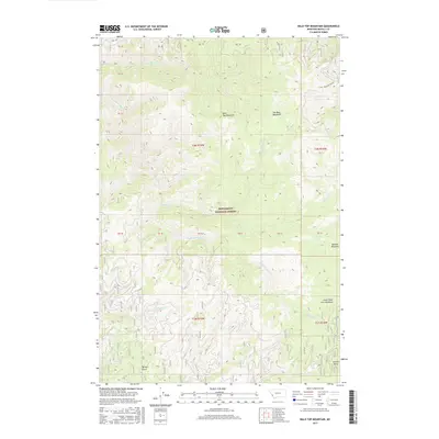 2017 Map of Bald Top Mountain, 2017 Print