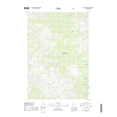 2020 Map of Bald Top Mountain, 2020 Print