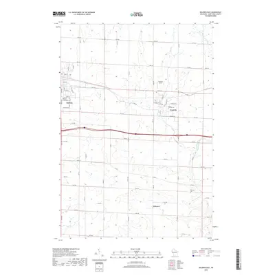 2018 Map of Baldwin East, 2018 Print