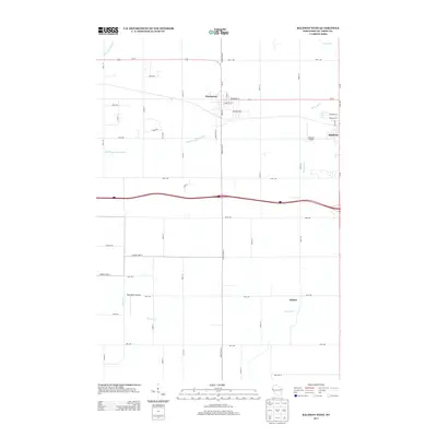 2013 Map of Baldwin West, 2013 Print