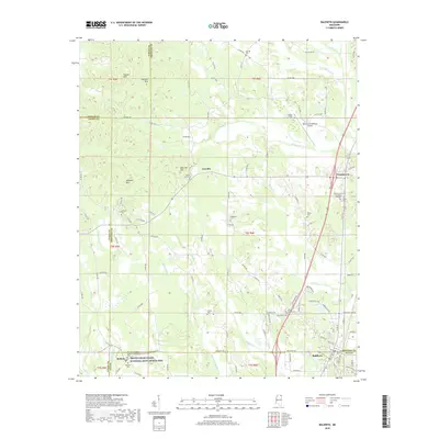2018 Map of Baldwyn, 2018 Print