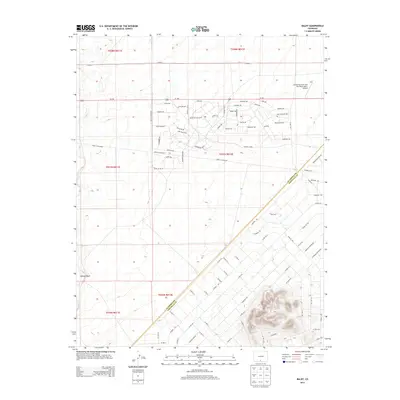 2013 Map of Baldy, 2013 Print