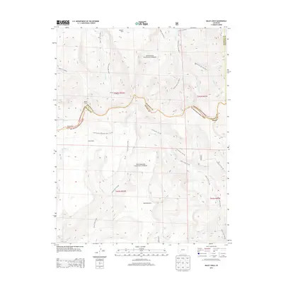 2013 Map of Baldy Cinco, 2013 Print