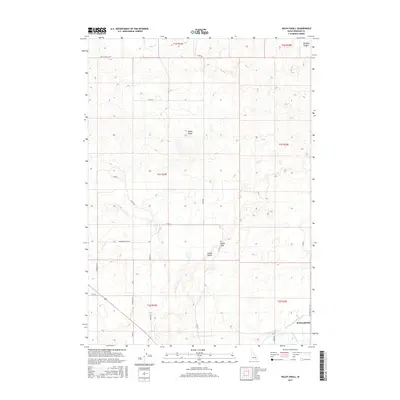 2017 Map of Baldy Knoll, 2017 Print