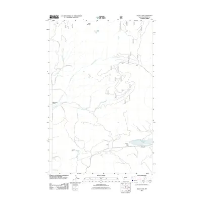 2011 Map of Baldy Lake, 2011 Print
