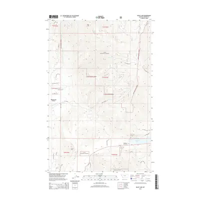 2014 Map of Baldy Lake, 2014 Print