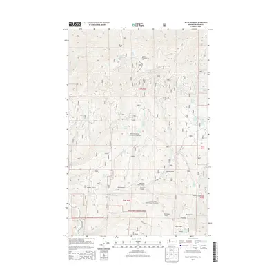 2014 Map of Baldy Mountain, 2014 Print