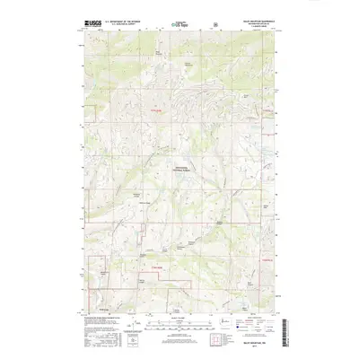 2017 Map of Baldy Mountain, 2017 Print