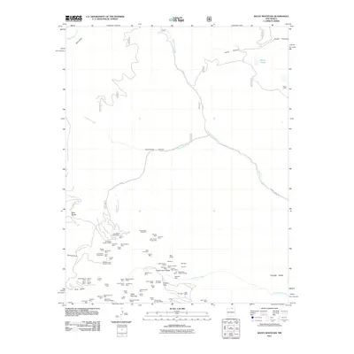 2011 Map of Baldy Mountain, 2011 Print