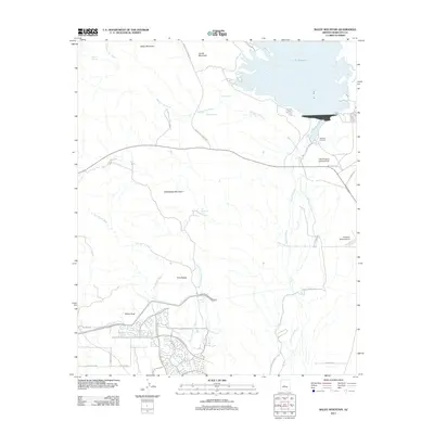 2011 Map of Baldy Mountain, 2011 Print