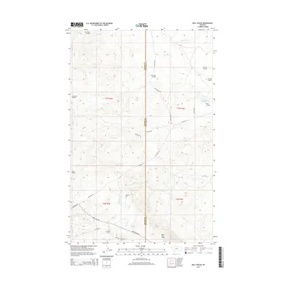 2014 Map of Ball Coulee, 2014 Print