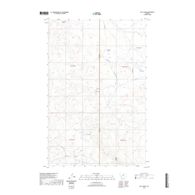 2020 Map of Ball Coulee, 2020 Print