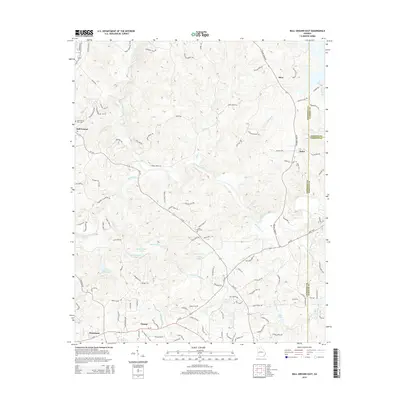 2014 Map of Ball Ground East, 2014 Print