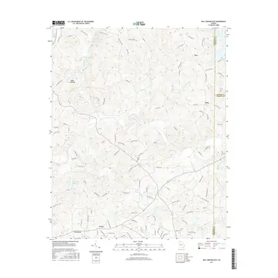 2017 Map of Ball Ground East, 2017 Print