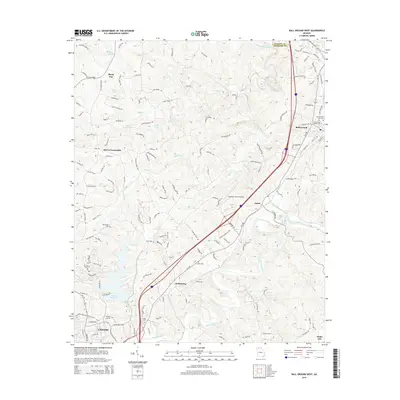 2014 Map of Ball Ground West, 2014 Print