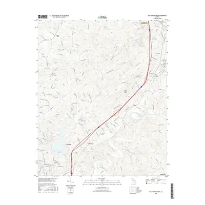2017 Map of Ball Ground West, 2017 Print
