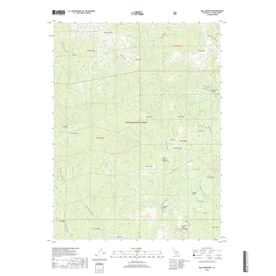 2018 Map of Ball Mountain, 2018 Print