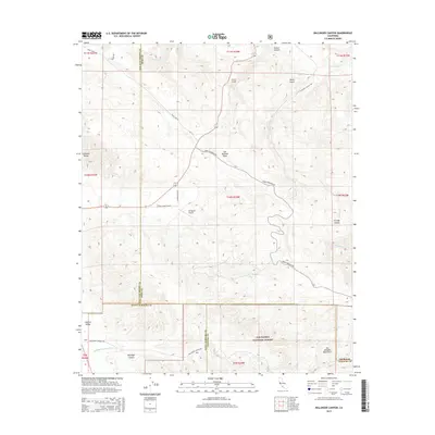 2015 Map of Ballinger Canyon, 2015 Print