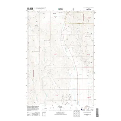 2013 Map of Bally Mountain, 2013 Print