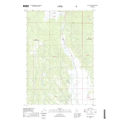 2020 Map of Bally Mountain, 2020 Print