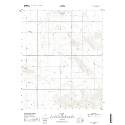 2018 Map of Bally Mountain, 2018 Print