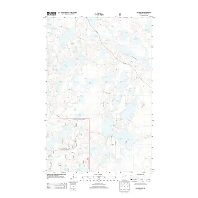 2013 Map of Balsam Lake, 2013 Print