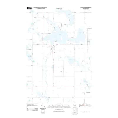 2013 Map of Balsam Lake, 2013 Print