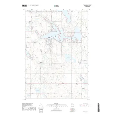 2018 Map of Balsam Lake, 2018 Print