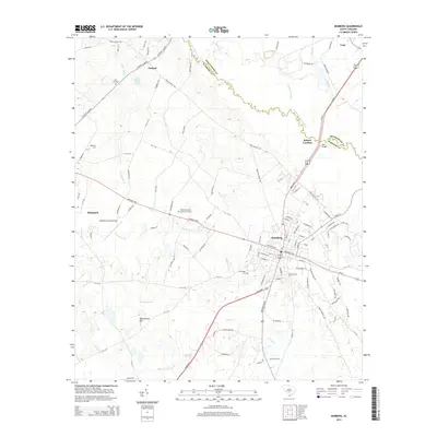 2014 Map of Bamberg, 2014 Print