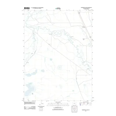 2012 Map of Bamforth Lake, 2012 Print