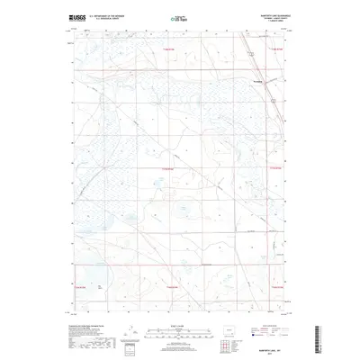 2017 Map of Bamforth Lake, 2017 Print