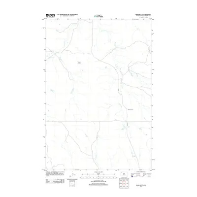 2012 Map of Bams Butte, 2012 Print